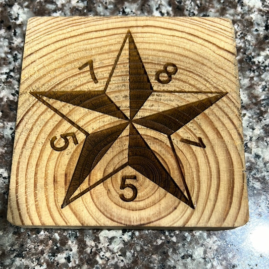 Cedar Zipcode Coaster Set