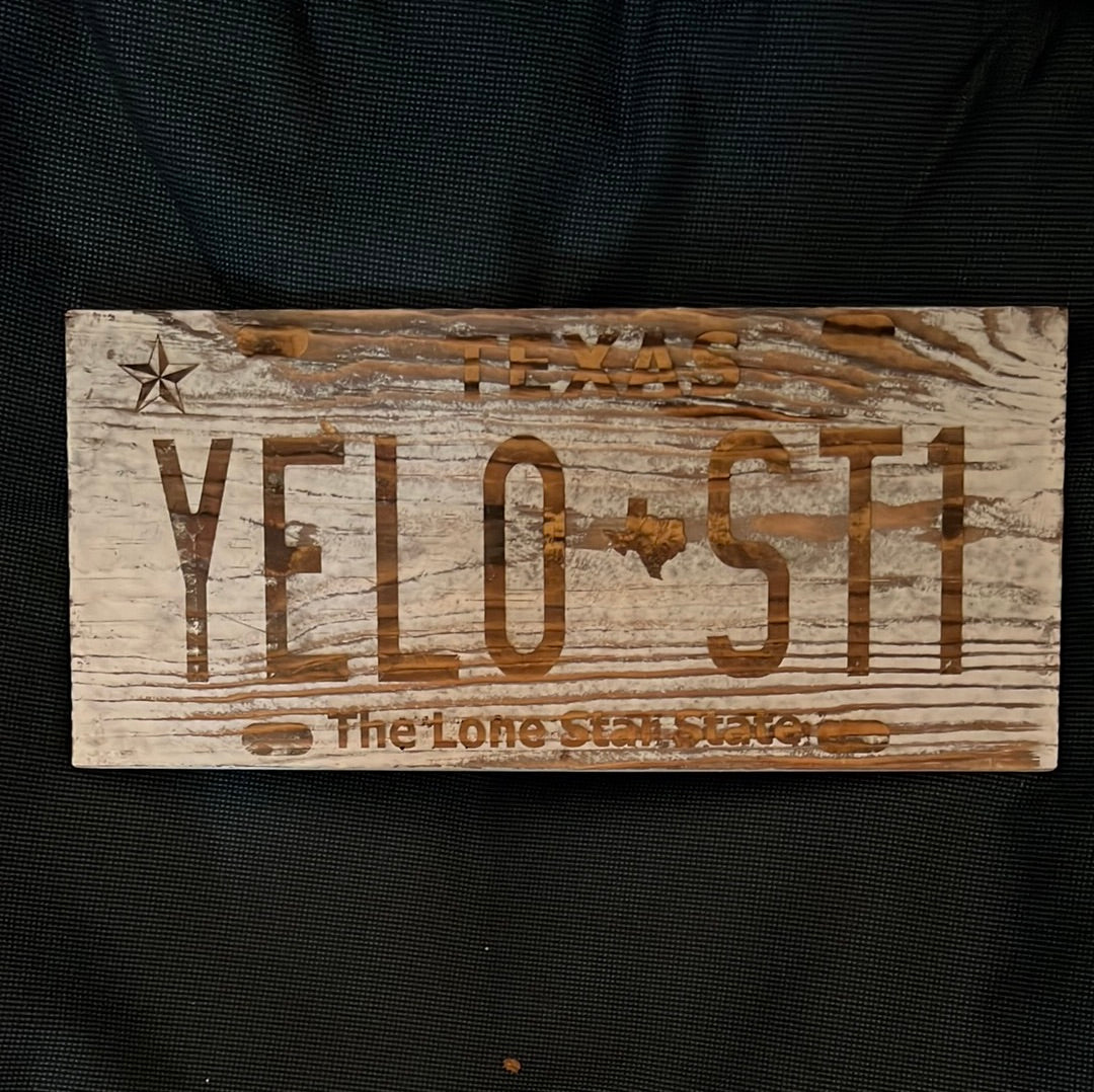 License Plate Sign