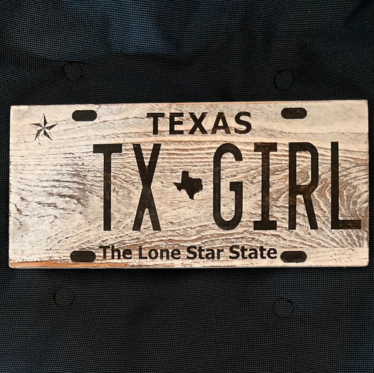 License Plate Sign